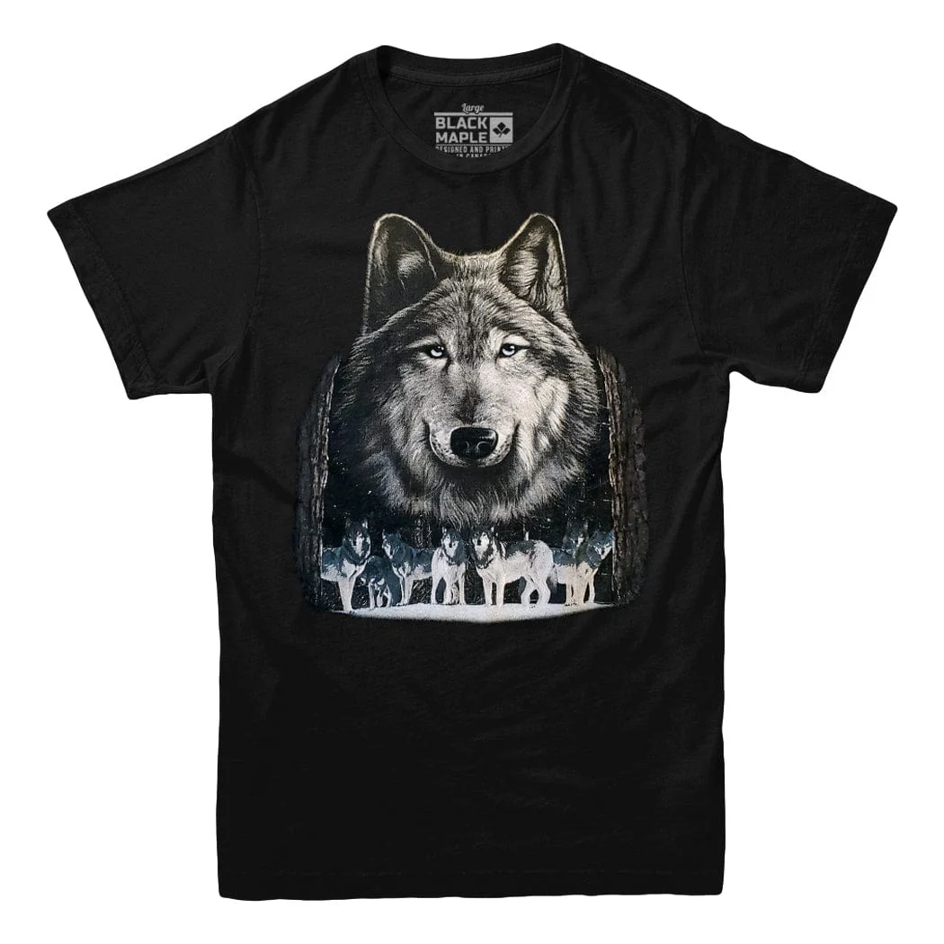 Alpha Wolf and Pack Wildlife T-Shirt