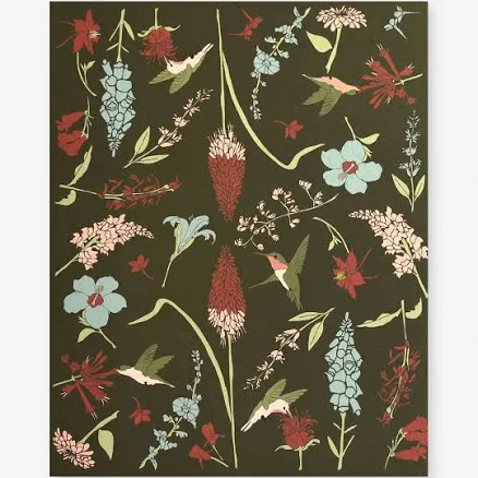 Hummingbird Garden Art Print