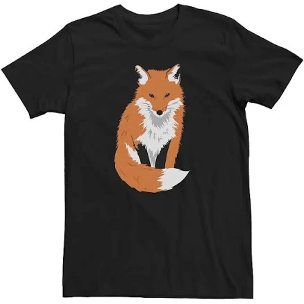 Lost Gods Men's Furry Fox Graphic T-Shirt