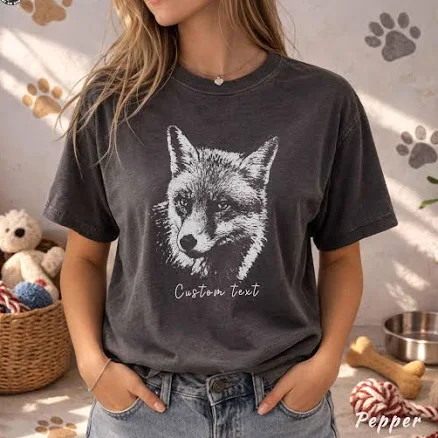 Minimalist Fox Graphic Tee