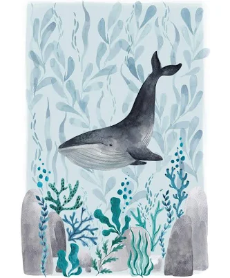 Prints - Ocean Whale Print (20" x 28" in) - Art prints