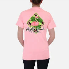 Women's Soft Pink Flamingo Tee
