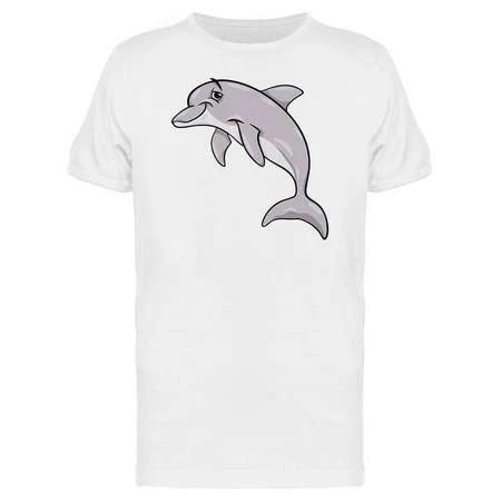 Adorable Happy Dolphin Cartoon Tee