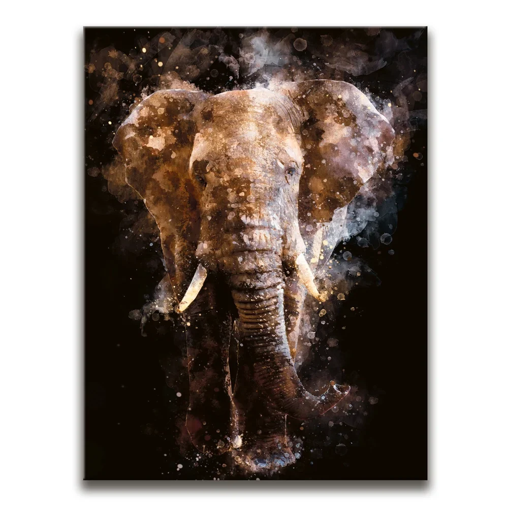 Elephant Watercolor Portrait