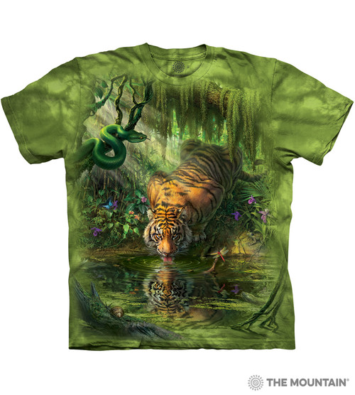 The Mountain Enchanted Tiger Classic Cotton T-Shirt