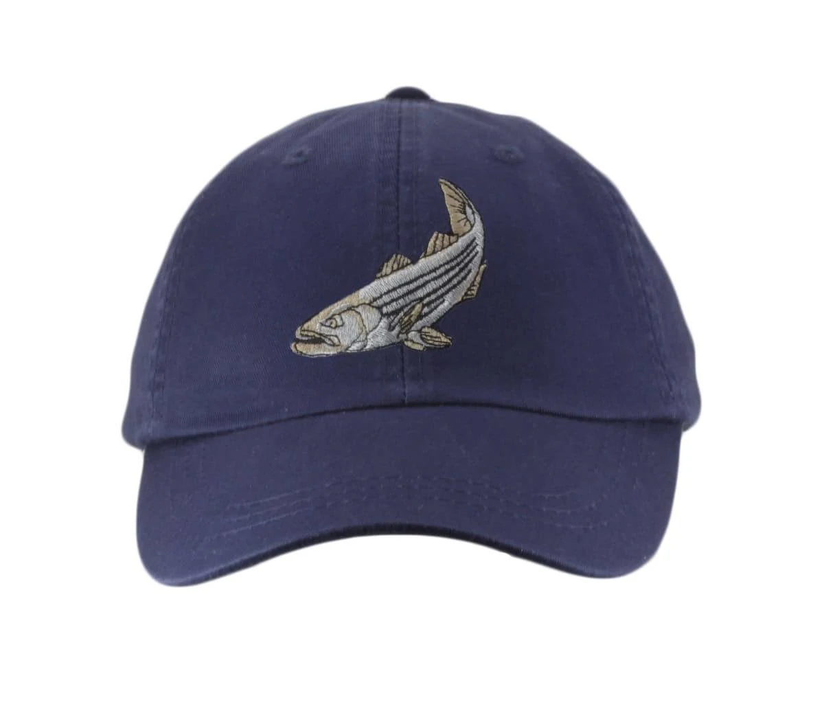 Striped Bass Embroidered Baseball Cap