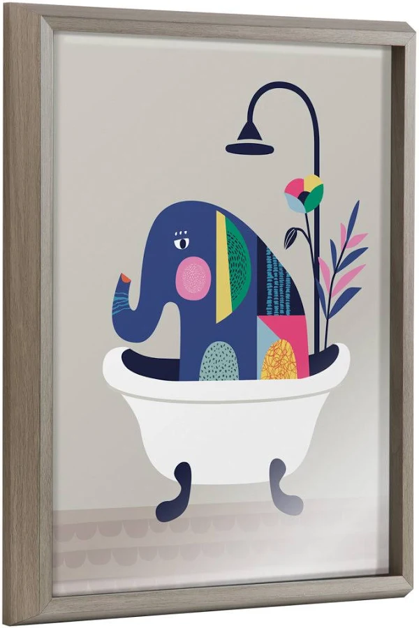 Mid Century Modern Elephant Wall Art by Indigo Safari - 20'' H x 16'' W