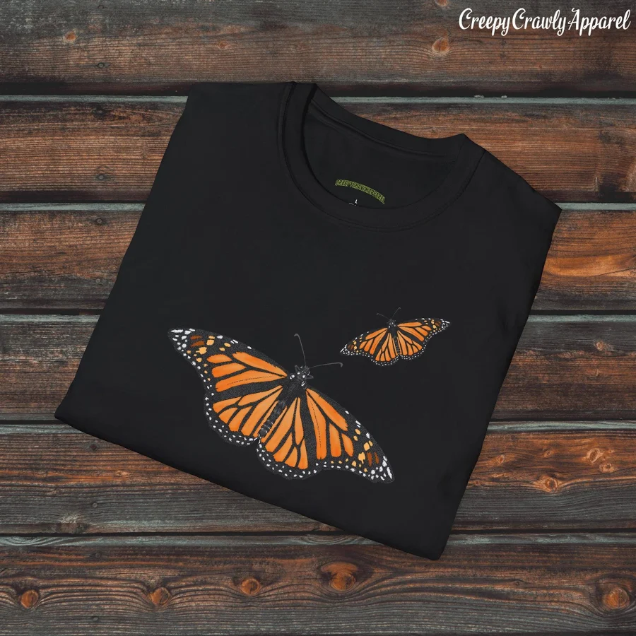 Monarch Butterfly Shirt, Unisex Butterfly Shirt, Entomology Shirt, Entomologist Clothing, Insect Gift