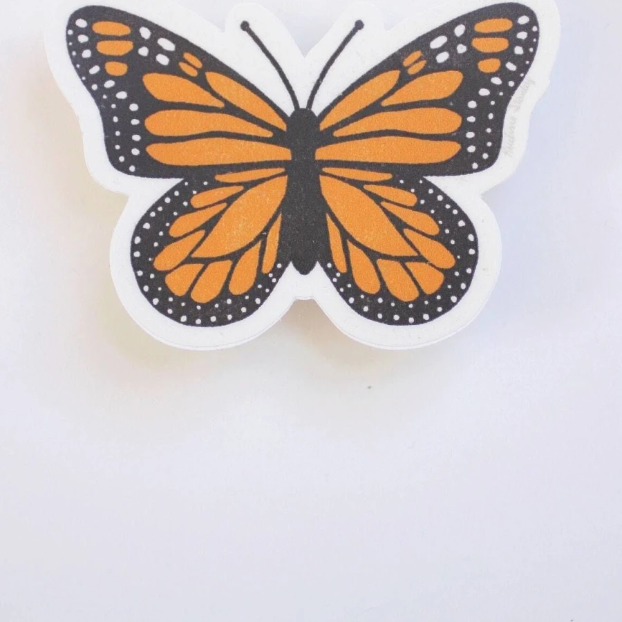 Monarch Butterfly Vinyl Sticker | Nature Sticker | Butterfly Sticker | Vinyl Sticker | Water Bottle Sticker | Laptop Sticker Decal