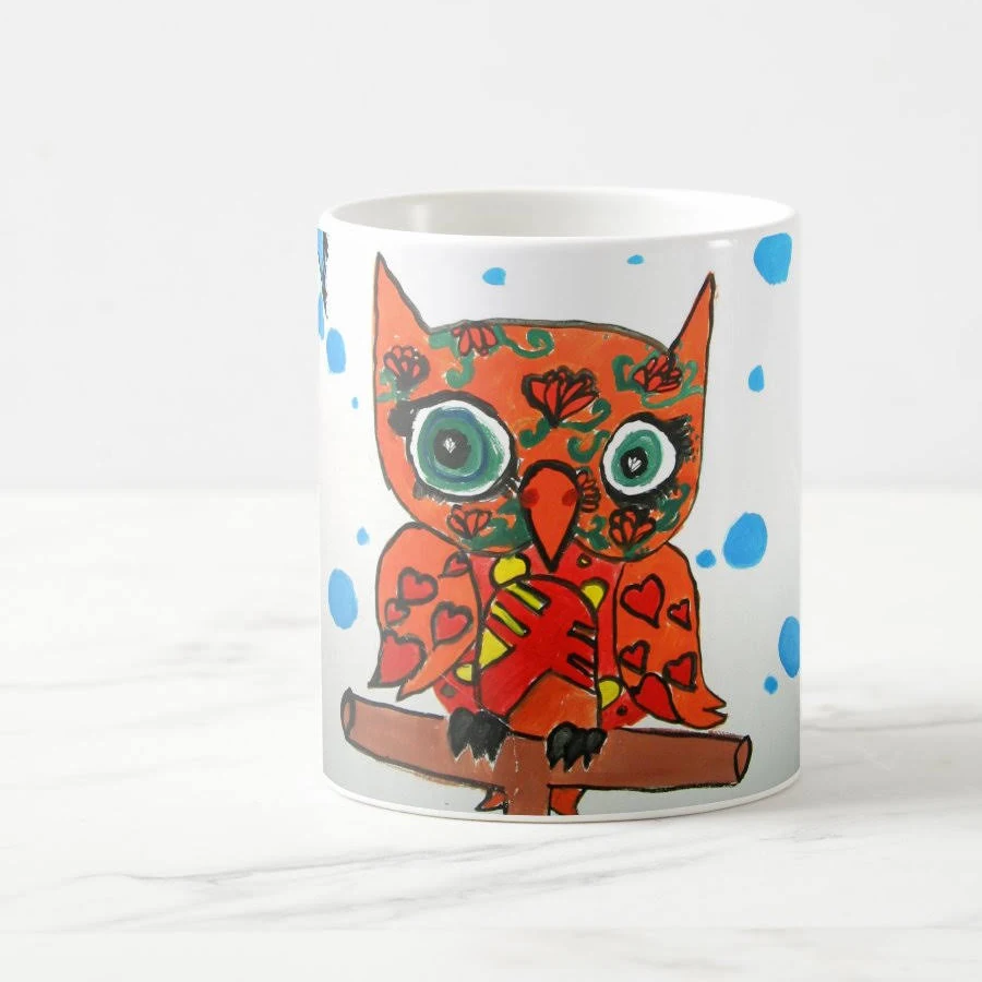 owl coffee mug