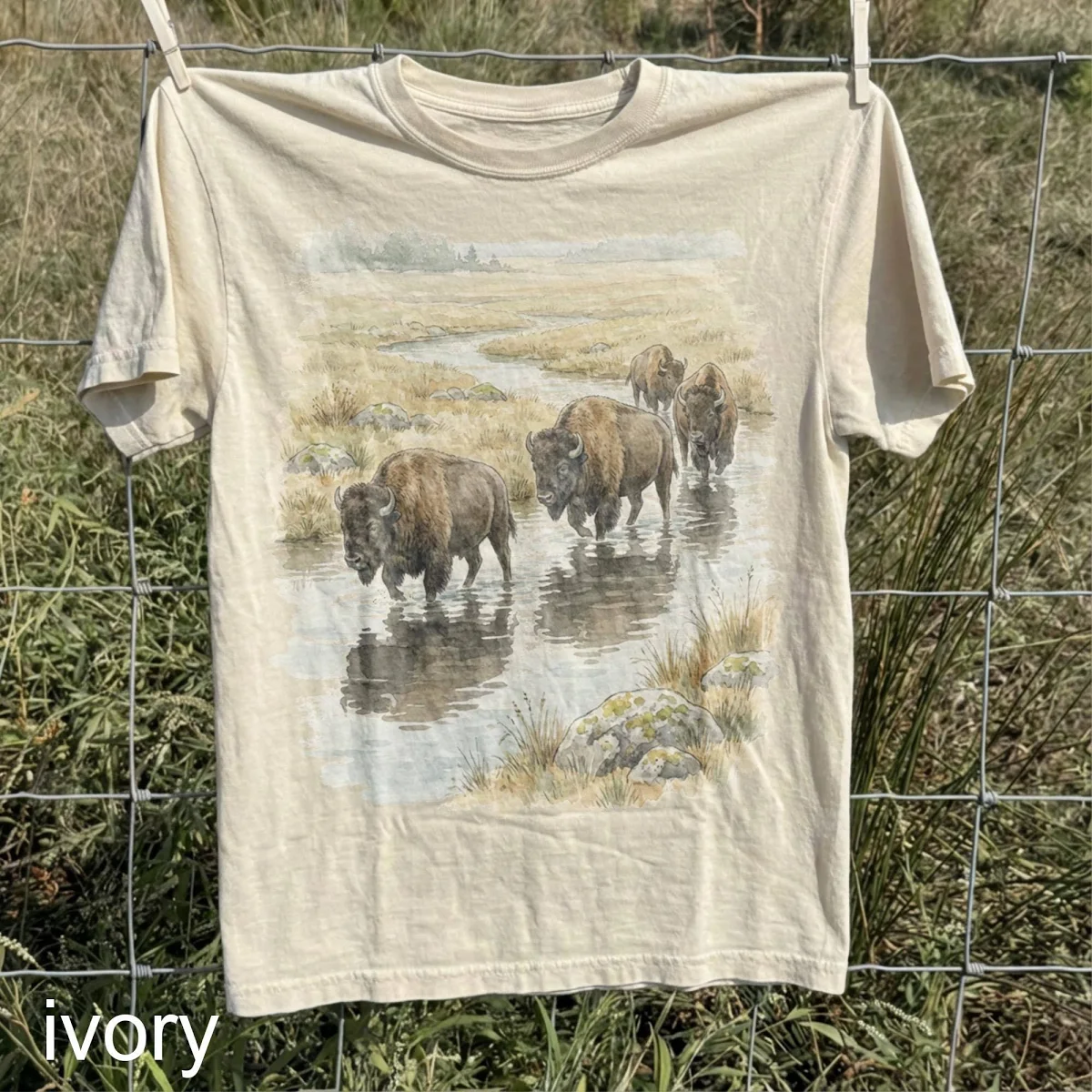Bison River Vintage Wildlife T-Shirt