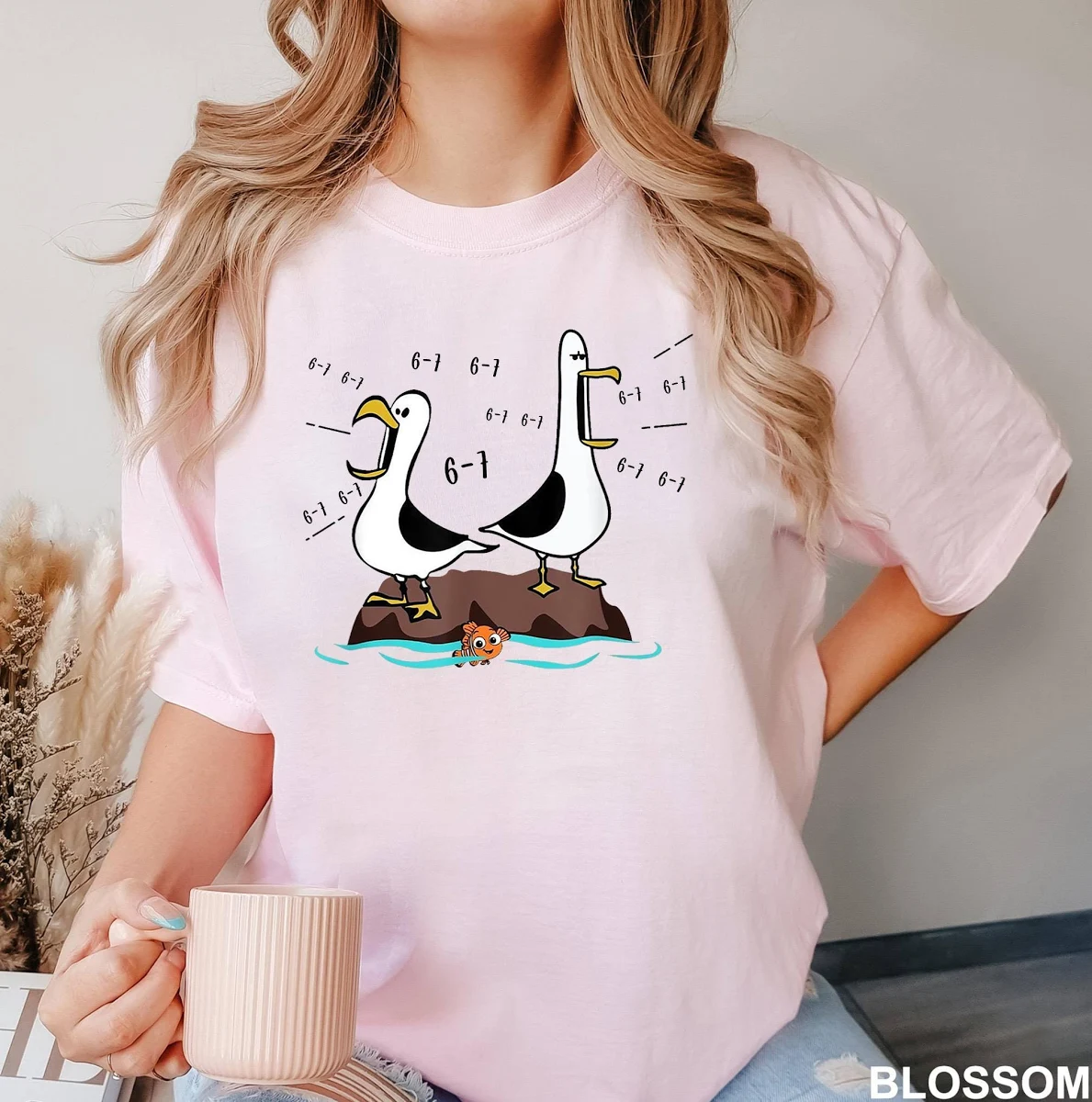 Funny Nemo Seagulls six seven trend Shirt 6-7 meme tee 6-7! : 323959