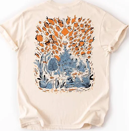 Crabby Crew T-Shirt with Coral Reef Support