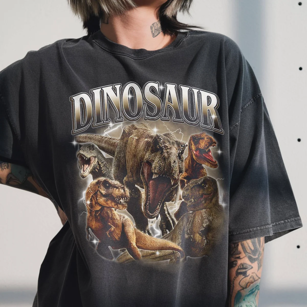 Vintage Dinosaur Graphic T-Shirt