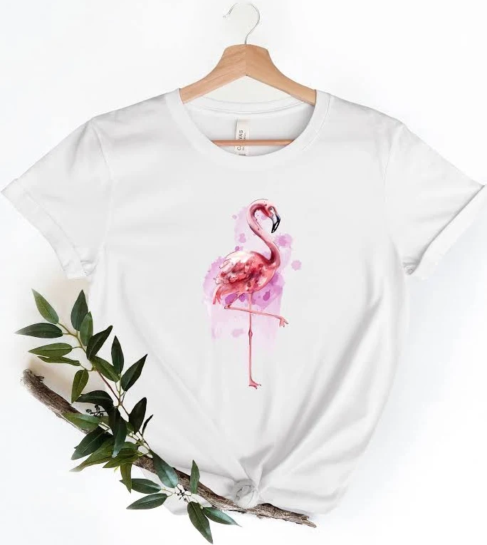 Flamingo Gift, Flamingo Shirt Gift,Watercolor Flaming Shirt, Flamingo Gift for Women, Mingo Tee, Women's Flamingo t Shirt,