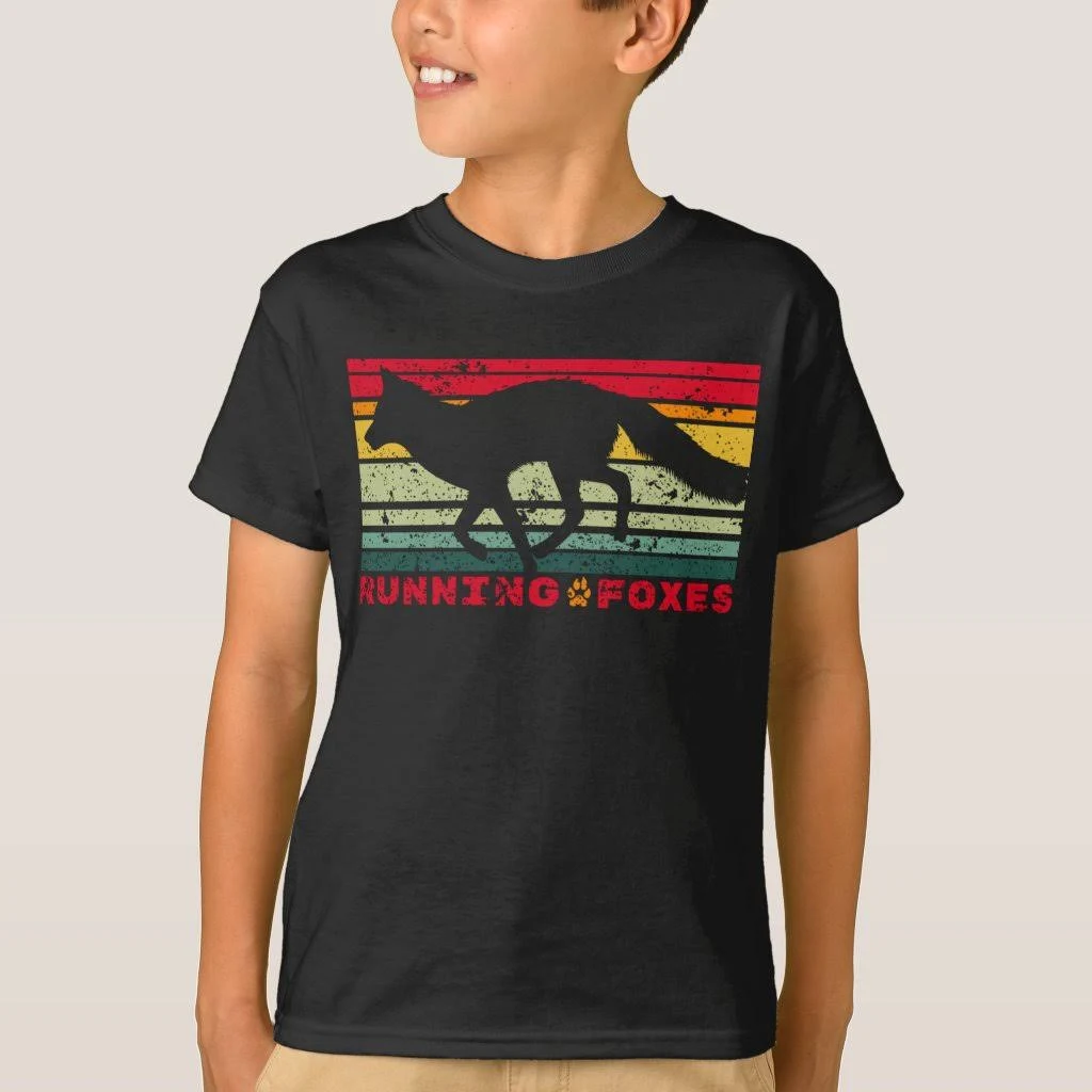 Running Foxes Fox Outline T-Shirt