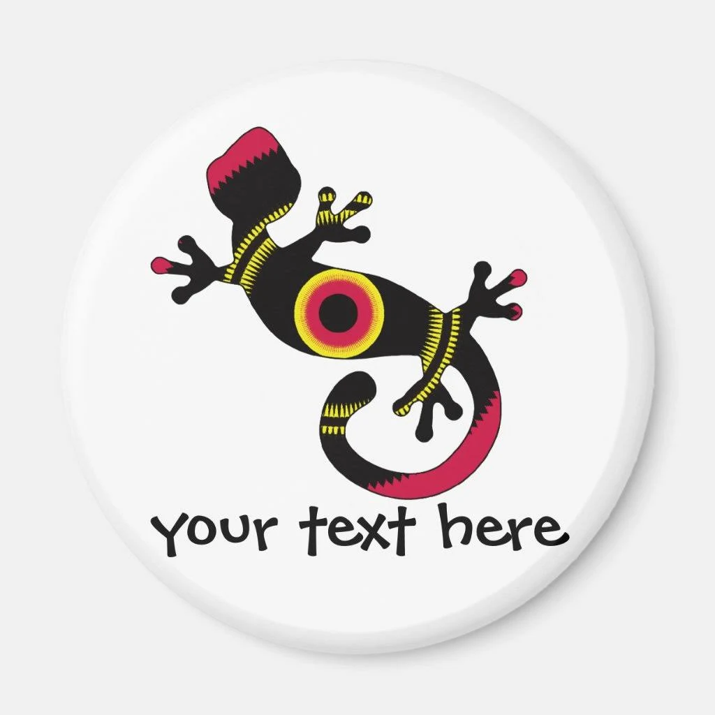Colorful Fun Gecko Lizard Magnet