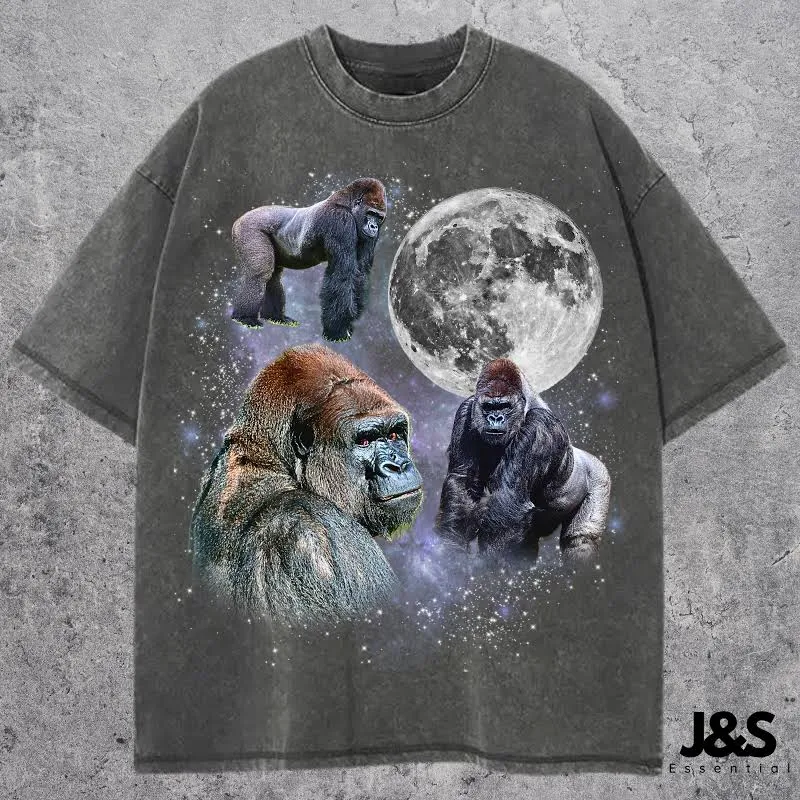 Gorilla Moon Graphic T-Shirt
