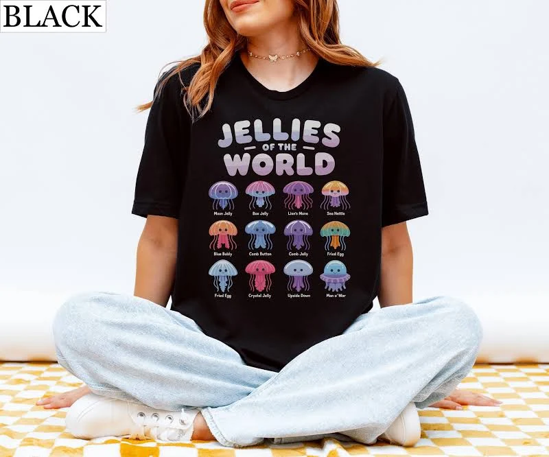 Jellyfish Species Chart T-Shirt
