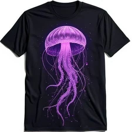 JUNFPRINTEE Jellyfish Eye Catching T-Shirt