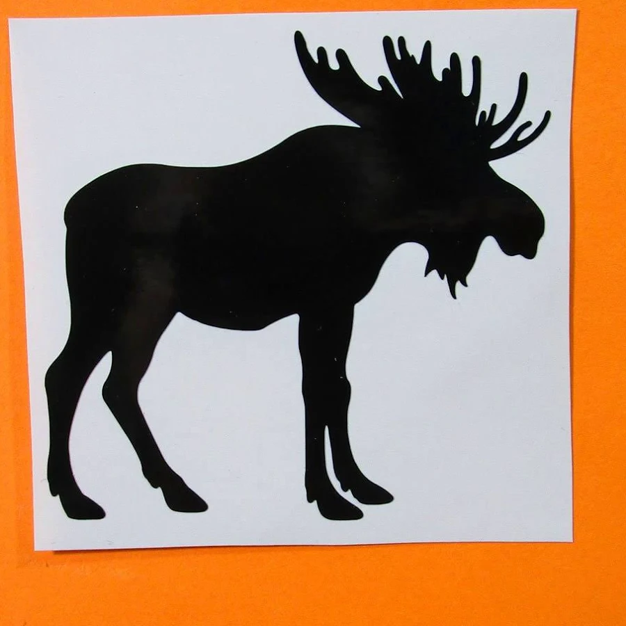 Moose Antler Vinyl Waterproof Decal, Car, Laptop or Tumbler Sticker