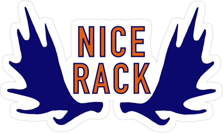 Nice Rack Moose Antlers Moose Sticker