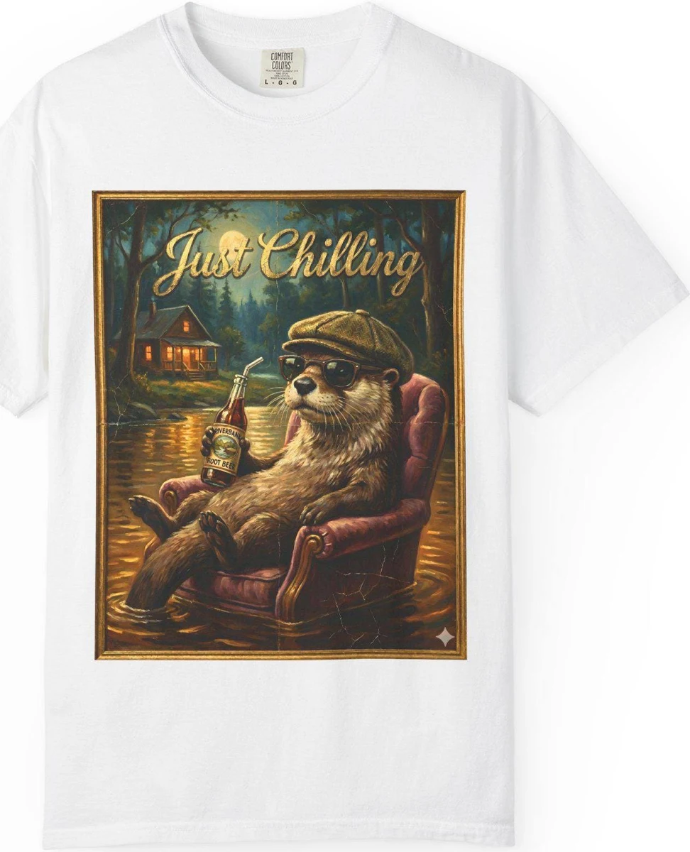 Lazy Otter Chilling Riverside T-Shirt