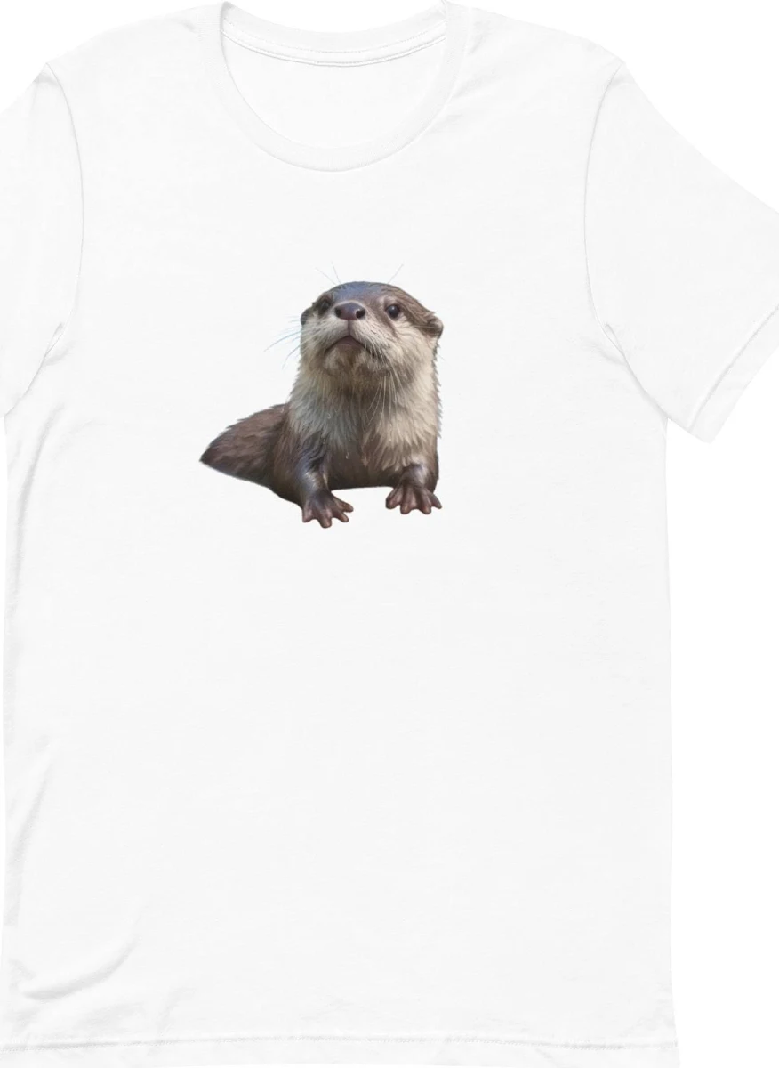 Realistic River Otter Graphic T-Shirt