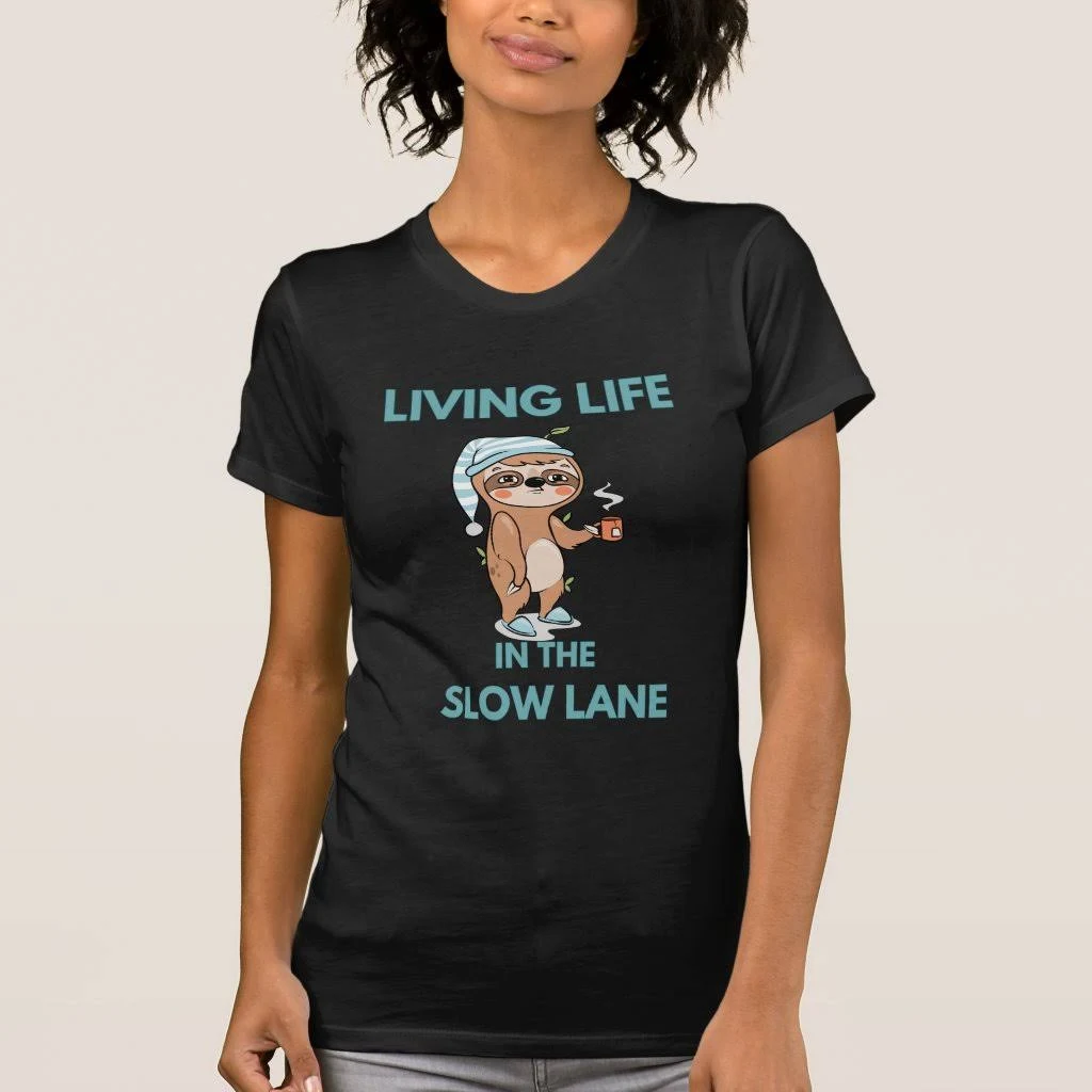 Women's Cute Funny Sloth T-Shirt