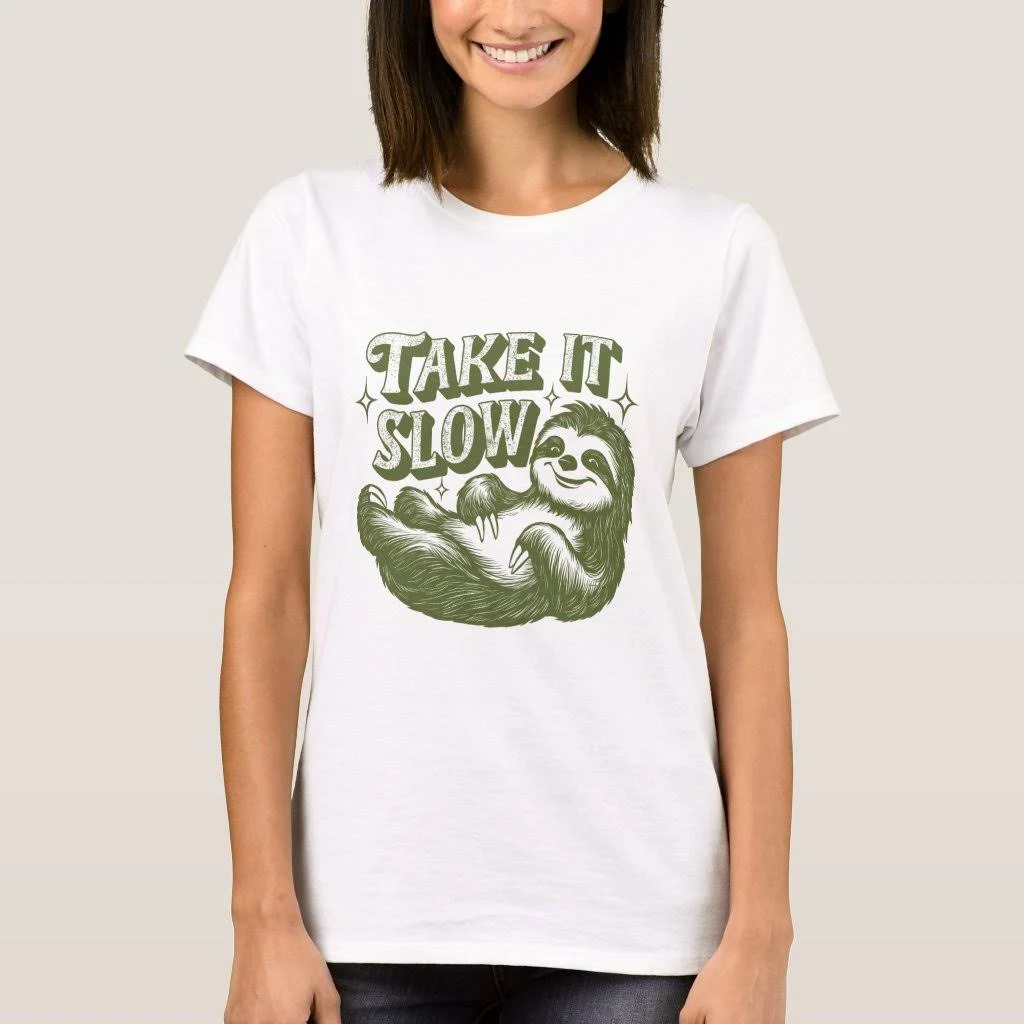 Women's Take It Slow Sloth T-Shirt