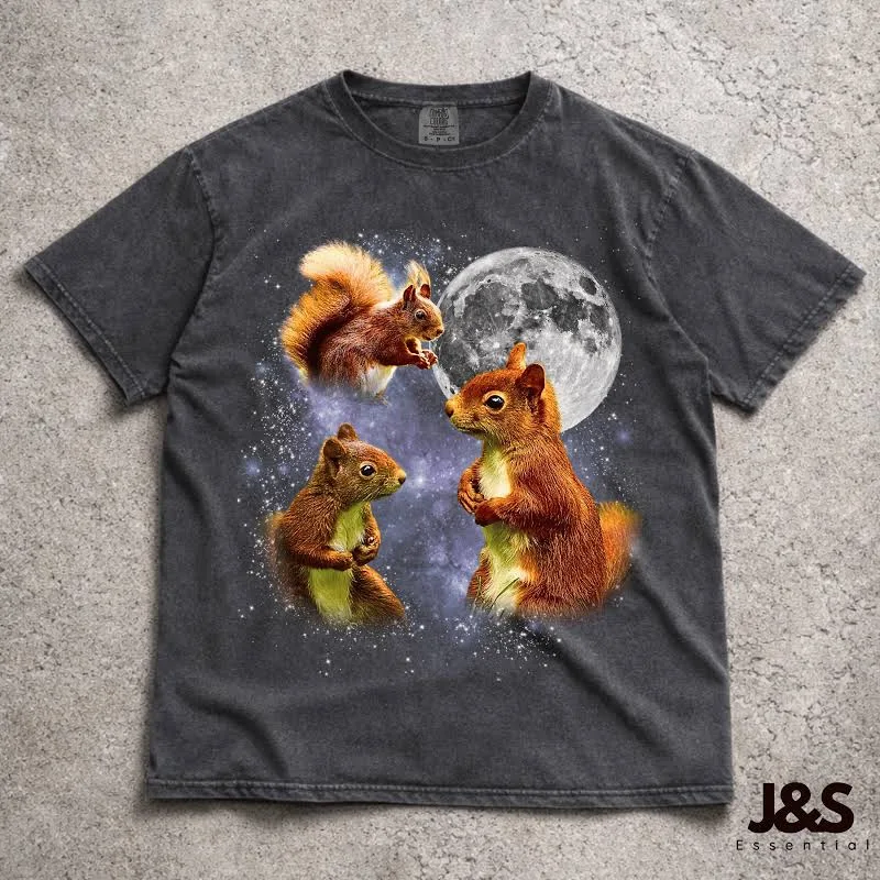 Squirrel Moon Graphic T-Shirt