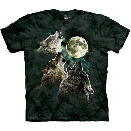 The Mountain Men's Three Wolf Moon T-Shirt