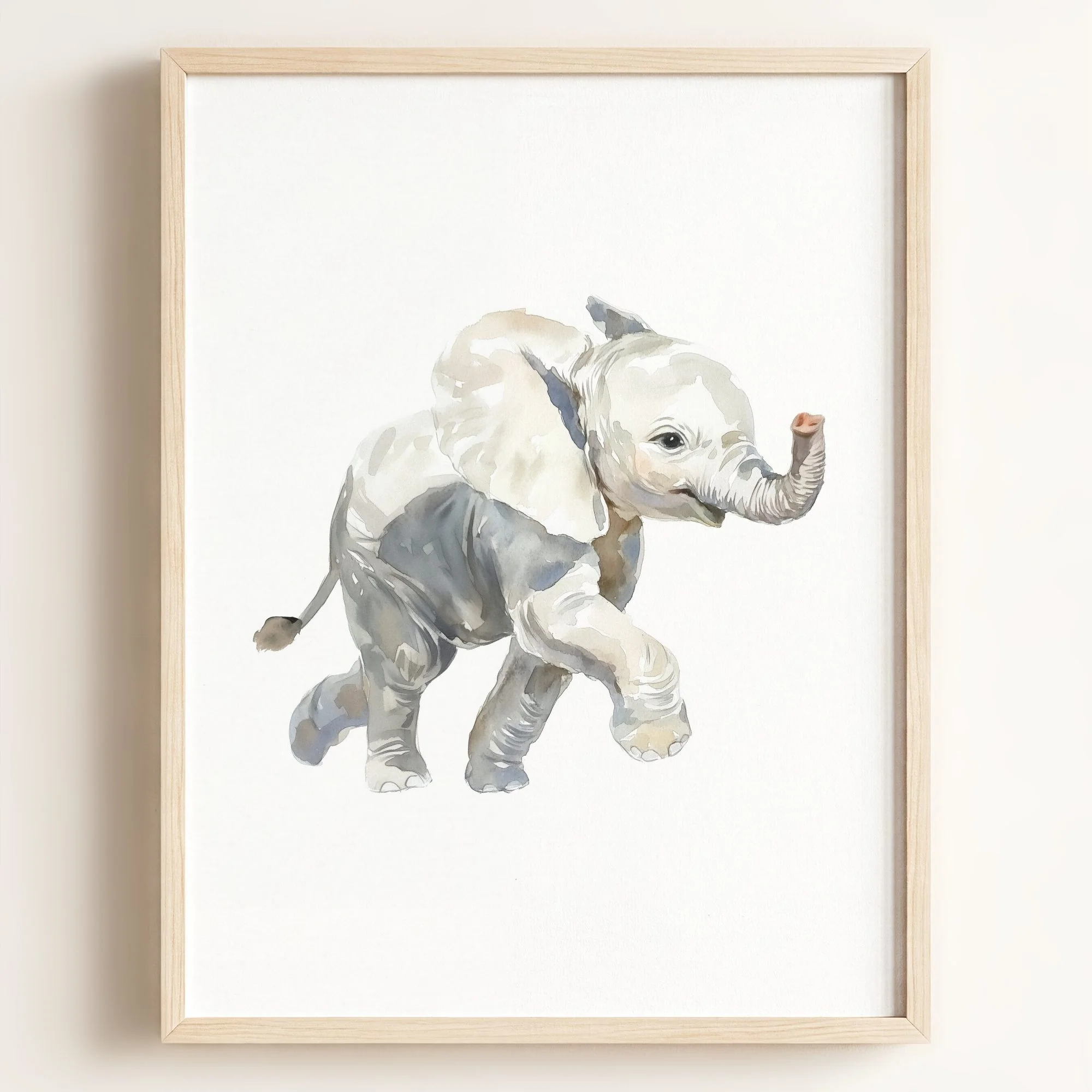 Watercolor Elephant Art Print