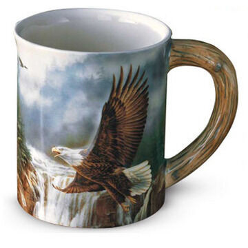 Wild Wings Majestic Flight Bald Eagle Sculpted Mug