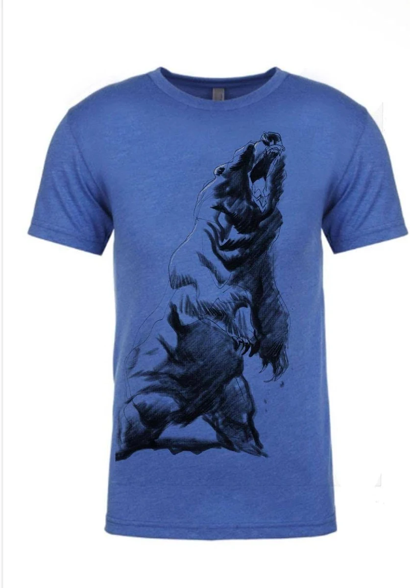 Grizzly Bear Tr-Blend Cotton T-Shirt