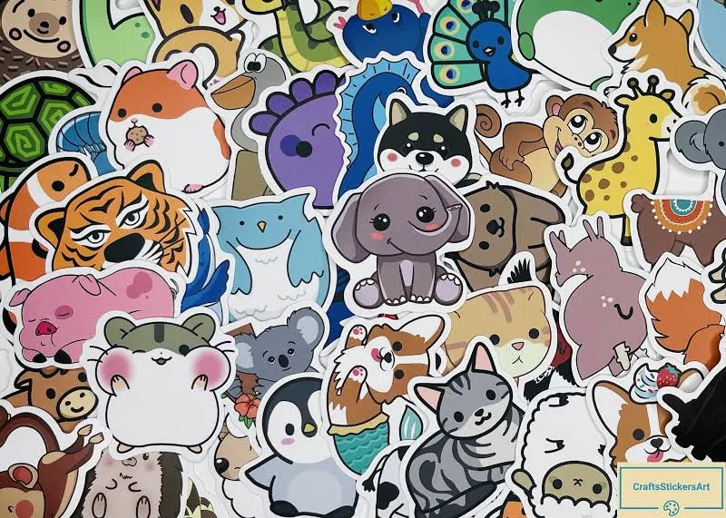 Animal Stickers for kids, aesthetic gifts for kids party, vinyl stickers for laptop, water bottle, wall, notebook, waterproof