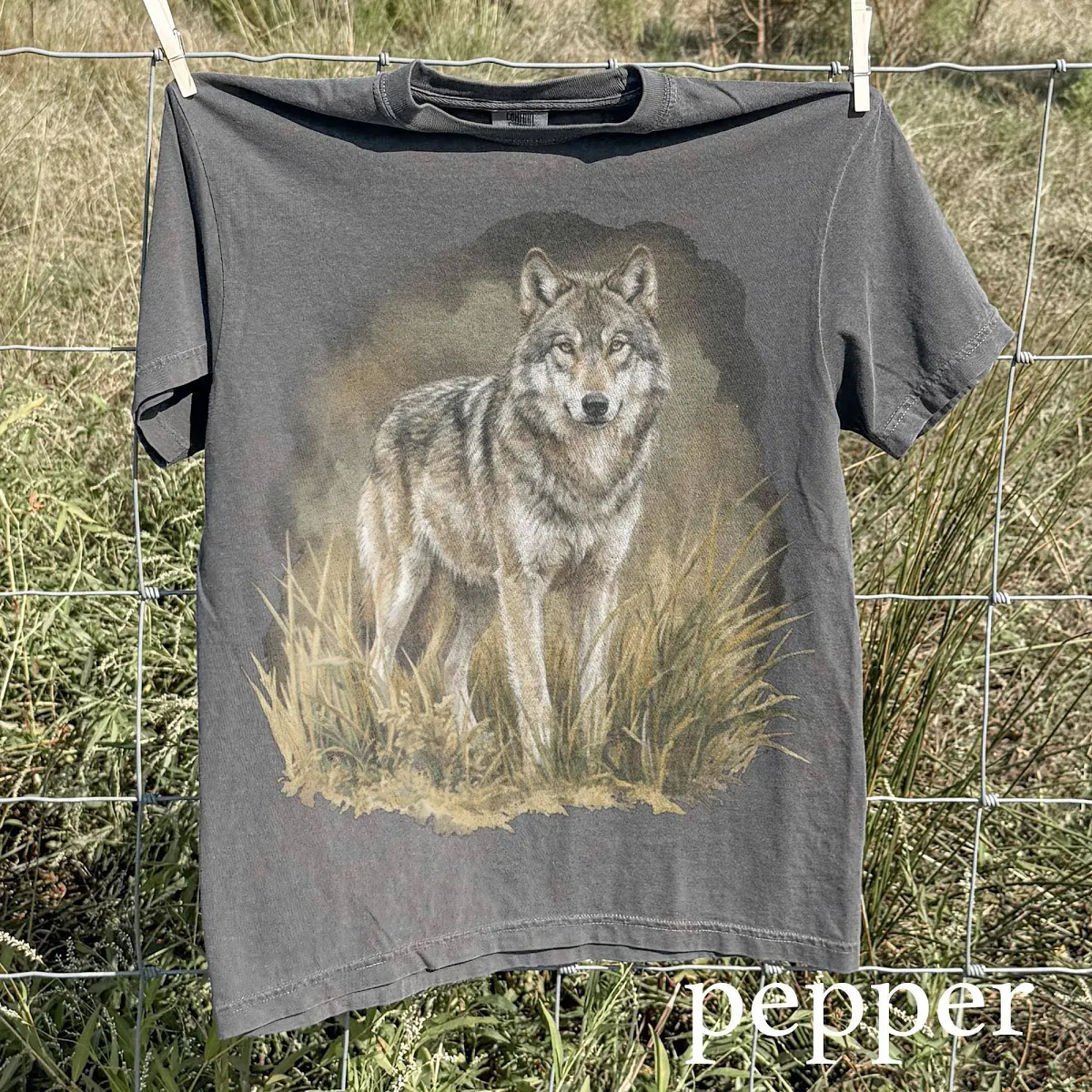 Realistic Wolf Graphic T-Shirt