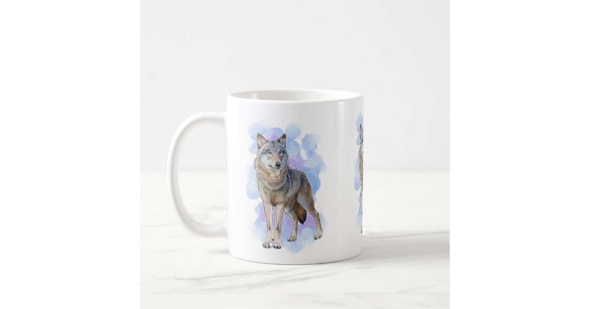 Wolf wildlife coffee mug